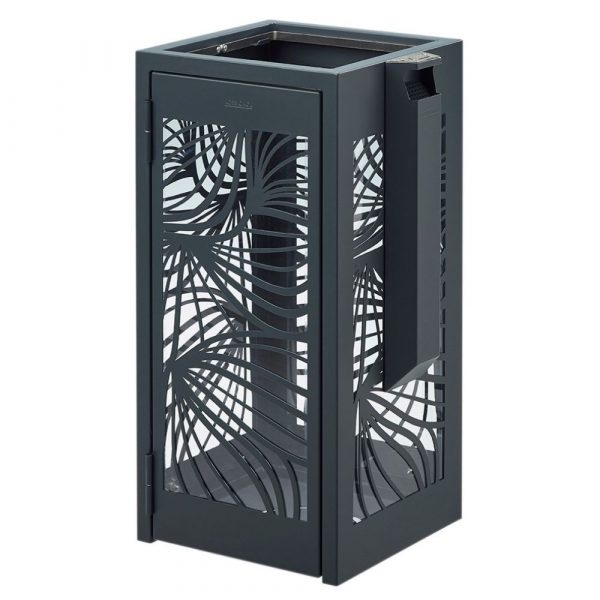 corbeille 110l anti nuisible gris anthracite bella