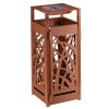 corbeille 110l avec cendrier effet corten cybel