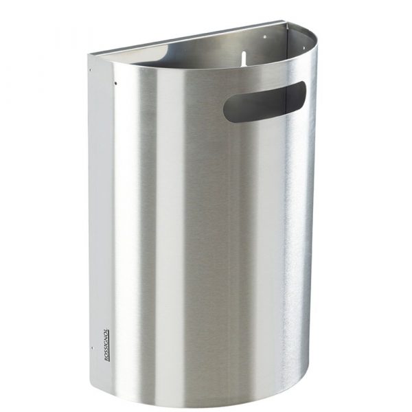 corbeille decrochable murale prenium 20l inox brosse arkea