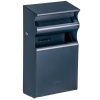 cendrier 2l corbeille mural 15l gris anthracite kopa