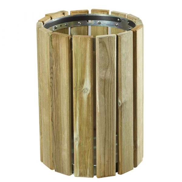 corbeille murale 20l bois resineux eden