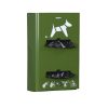 distributeur proprete canine mural rouleau vert olive hygeca