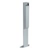cendrier sur pied sans serrure 3l gris metal arkea